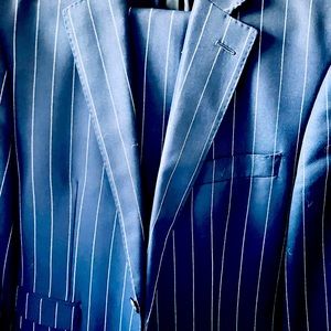 Ralph Lauren Navy Pinstripe Men’s Suit 38R